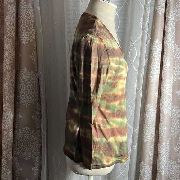 O.Y.B Multicolor V-Neck Long Sleeve Top – Size 3 - Picture 2 of 8